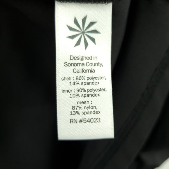 Athleta Take a Hike Active Dress W/Hidden Shorts 6 Black - Picture 13 of 13